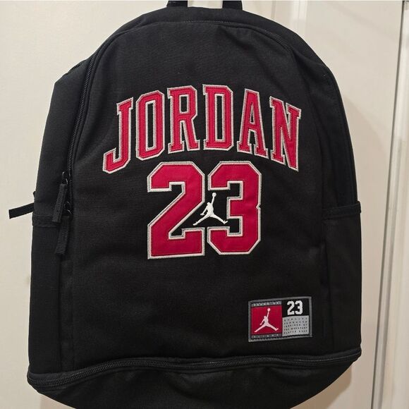 Jordan Jersey Backpack- University Black/Red - Picture 9 of 12